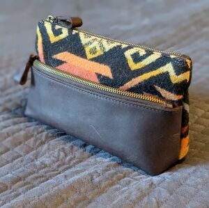 Pendleton Wool & Leather Clutch